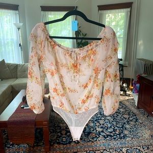 Abercrombie & Fitch Floral Bodysuit